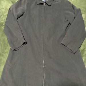 London Fog Black Raincoat